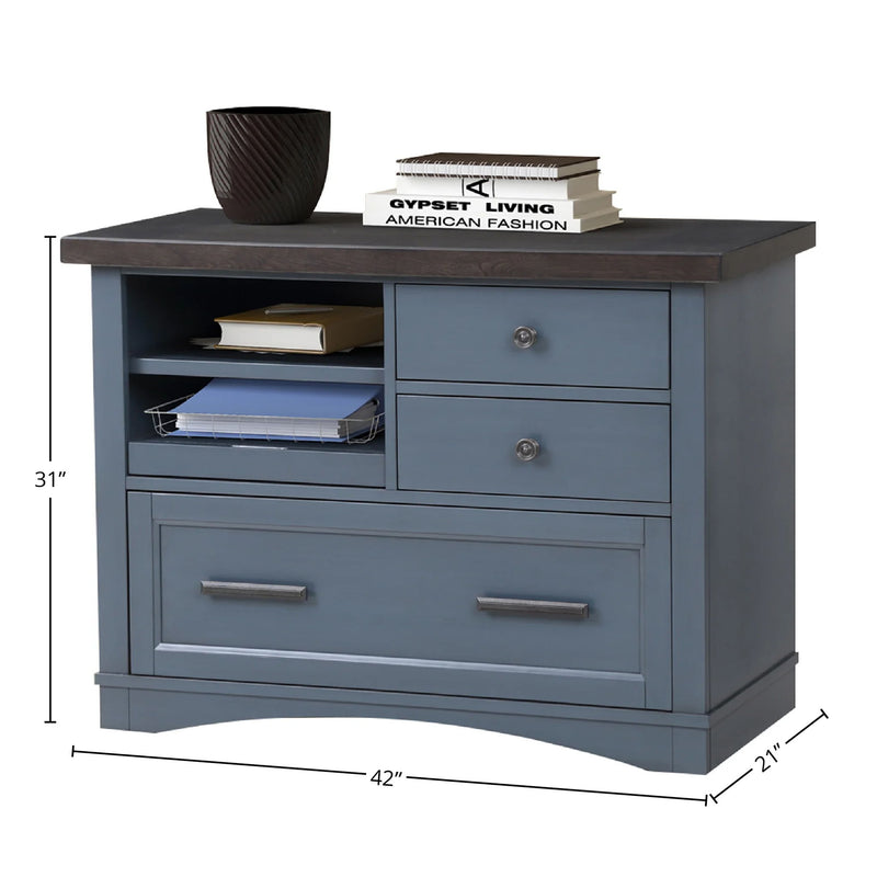 Americana Modern - Functional File with Power Center - JaxCo Furniture