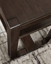 Breckington - Dark Brown - Sofa Table - JaxCo Furniture