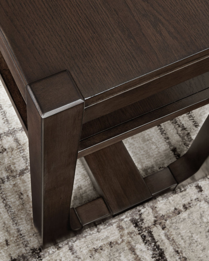 Breckington - Dark Brown - Sofa Table - JaxCo Furniture