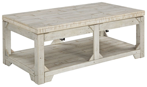 Fregine - Whitewash - Lift Top Cocktail Table - JaxCo Furniture