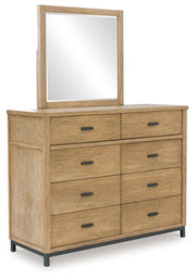 Tomtyn - Light Brown - Dresser And Mirror - JaxCo Furniture