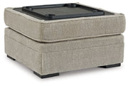 Calnita - Sisal - Ottoman With Storage - JaxCo Furniture
