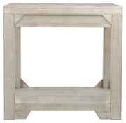 Fregine - Whitewash - Rectangular End Table - JaxCo Furniture