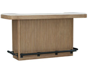 Escape - Dining Bar With Stone Top - Glazed Natural Oak / Vanilla Bean - JaxCo Furniture