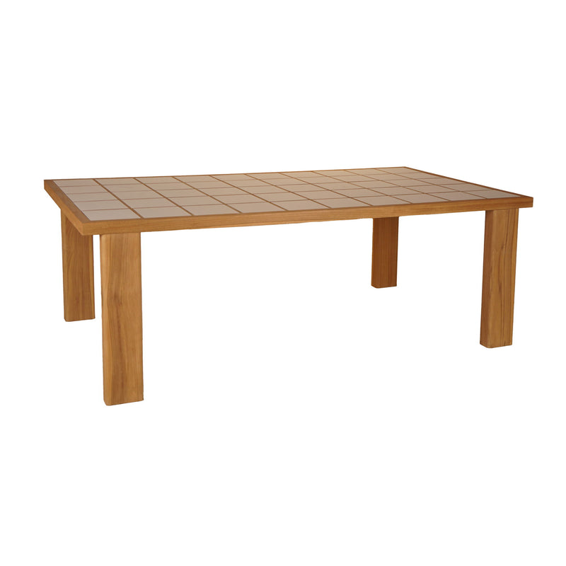 Marina - Outdoor Ceramic Dining Table - Light Brown - JaxCo Furniture