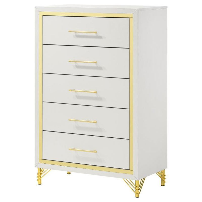 Lucia - 5-Drawer Bedroom Chest - JaxCo Furniture