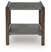 Kallenny - Brown / Gray - Rectangular End Table - JaxCo Furniture