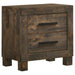 Woodmont - 2-Drawer Nightstand - Rustic Golden Brown - JaxCo Furniture