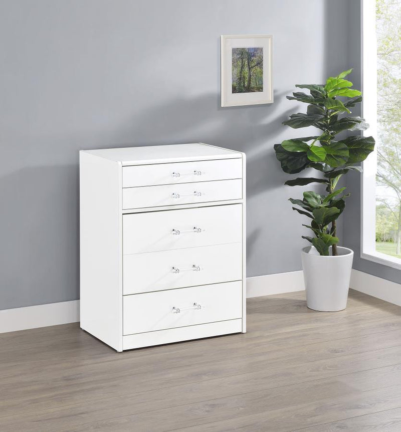 Danbury - 3-Drawer Makeup Vanity & Stool Set - JaxCo Furniture