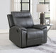 Gaston - Manual Recliner - Gray - JaxCo Furniture