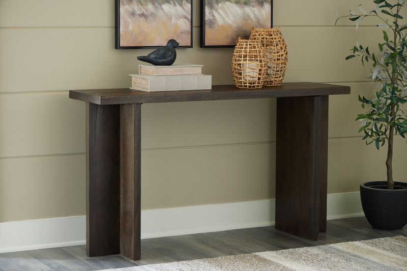 Jalenry - Grayish Brown - Console Sofa Table - JaxCo Furniture
