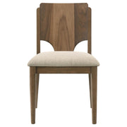 Crestmore - Dining Chair Upholstered Seat (Set of 2) - Walnut - JaxCo Furniture