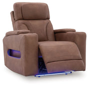 Clean-Slate - Caramel - Power Recliner / Adj Headrest - JaxCo Furniture