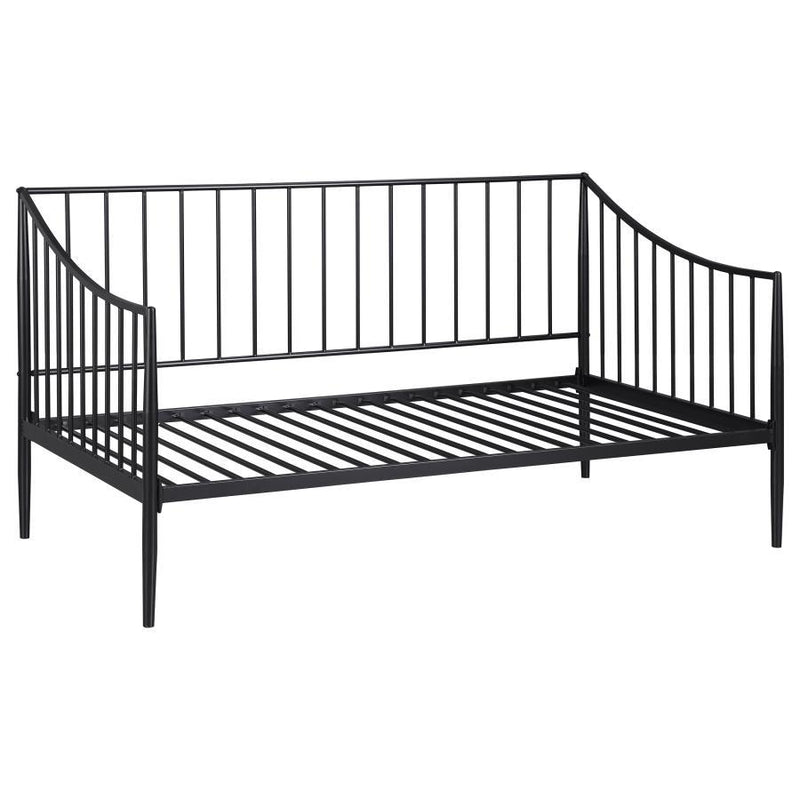 Newbury - Metal Twin Daybed Bed Frame - Matte Black - JaxCo Furniture