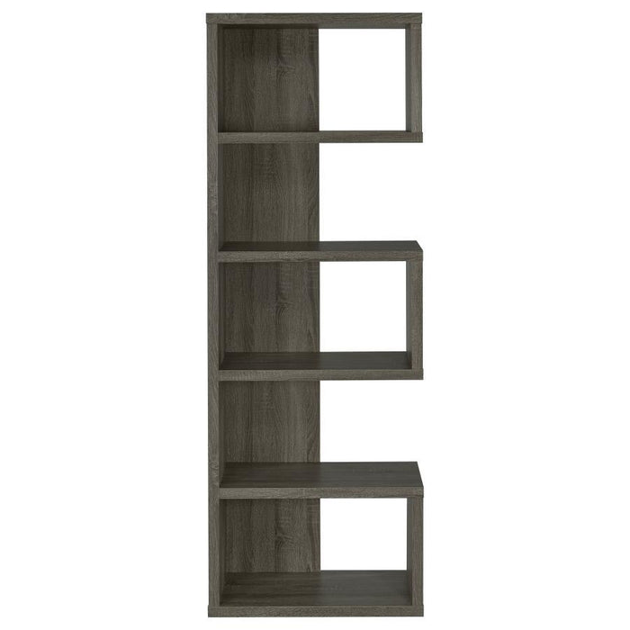 Joey - 5-tier Alternating Boxes Design Bookcase - JaxCo Furniture