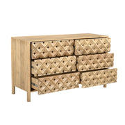 Fulton - 6 Drawer Dresser - Natural - JaxCo Furniture