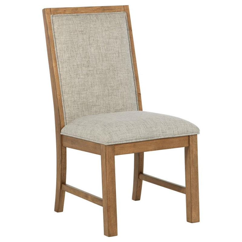 Bruner - Upholstered Dining Side Chair (Set of 2) - Brown - JaxCo Furniture
