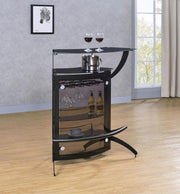 Dallas - 2-Shelf Curved Freestanding Home Bar Cabinet - JaxCo Furniture
