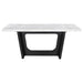 Osborne - Marble Top Dining Table - Rustic Espresso - JaxCo Furniture