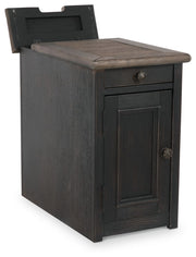 Tyler - Grayish Brown / Black - Chair Side End Table - JaxCo Furniture