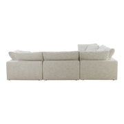 Clay - Classic L Modular Sectional - Pearl Silver - JaxCo Furniture