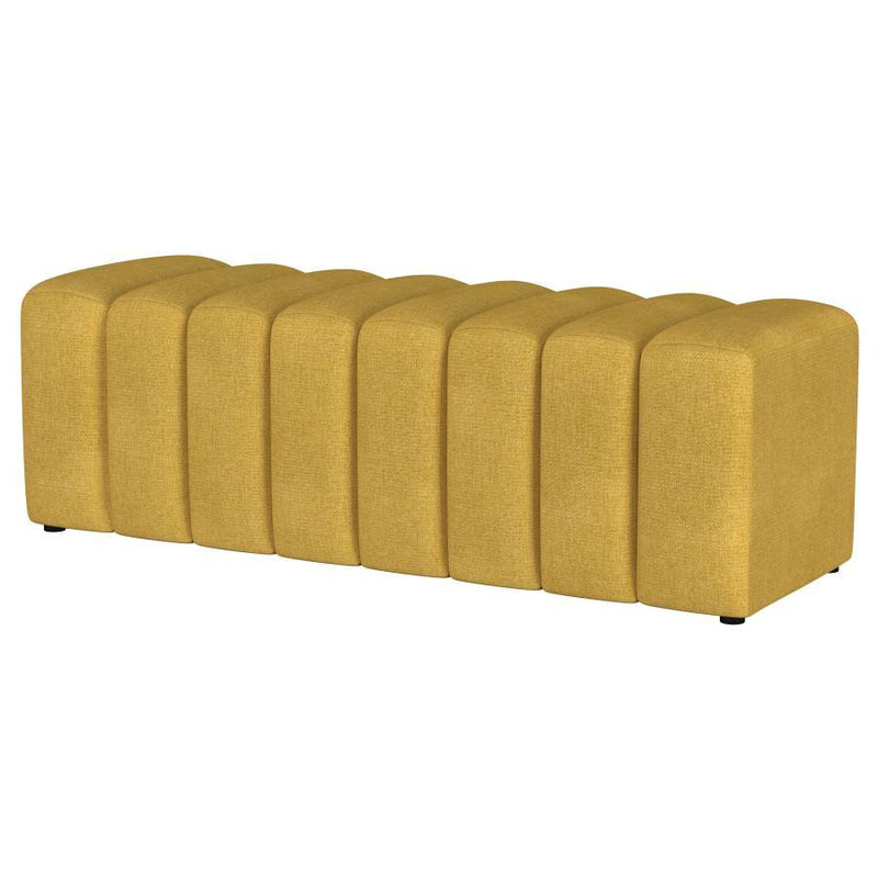 Summer - Fabric Upholstered Tufted Accent Bench - JaxCo Furniture
