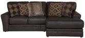 Denali - Italian Leather Match Sectional - JaxCo Furniture