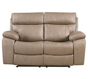 Theon - Reclining Loveseat - Stokes Toffee - JaxCo Furniture