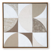 Harelman - Tan / Taupe / White - Wall Art - JaxCo Furniture
