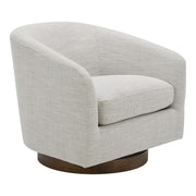 Oscy - Swivel Chair - Splashed White - JaxCo Furniture