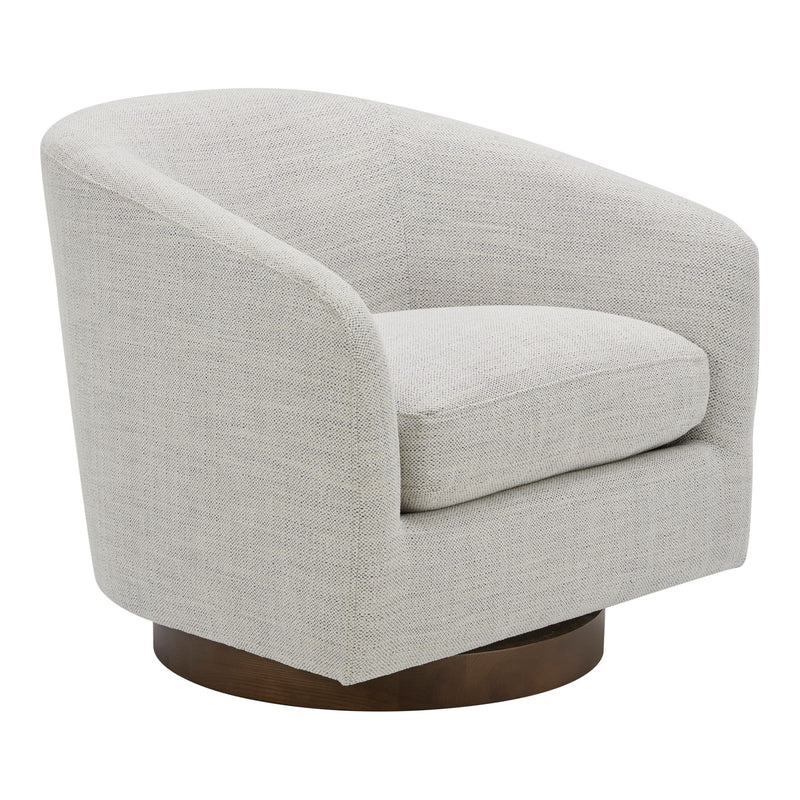 Oscy - Swivel Chair - Splashed White - JaxCo Furniture