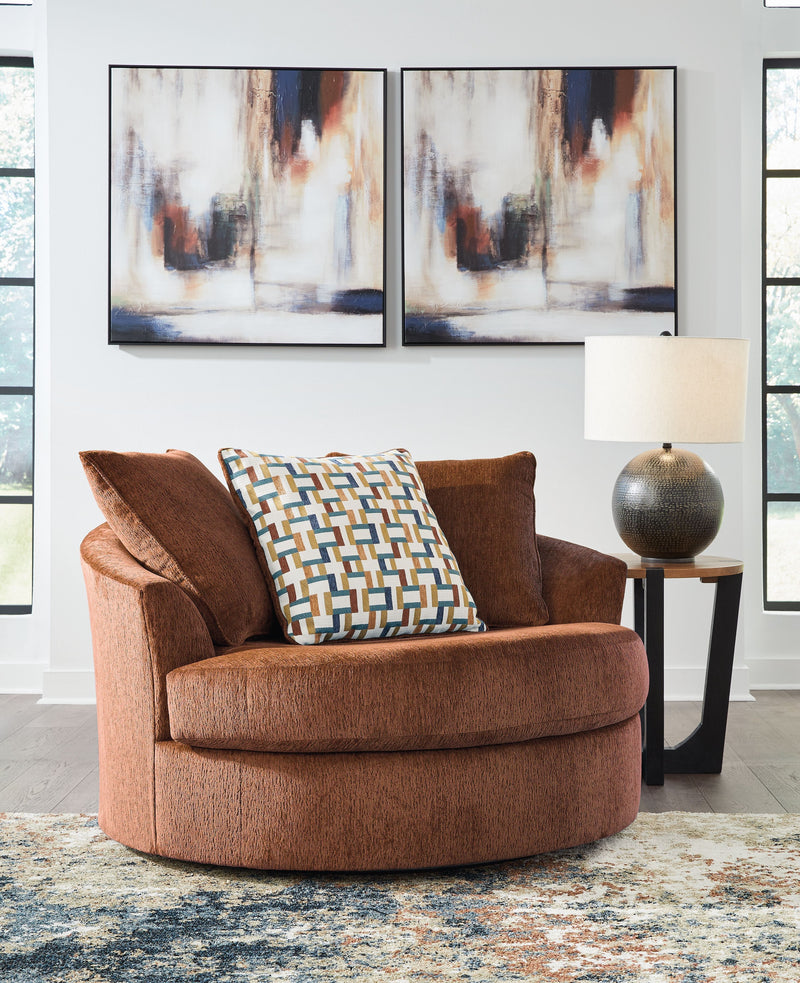 Laylabrook - Oversized Swivel Accent Chair - JaxCo Furniture