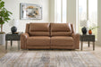 Trasimeno - Caramel - 2 Seat Pwr Rec Sofa Adj Headrest - JaxCo Furniture