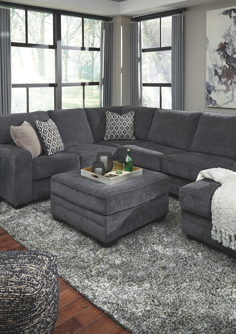 Tracling - Slate - Oversized Accent Ottoman - JaxCo Furniture