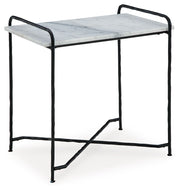 Ashber - White / Black - Accent Table - JaxCo Furniture