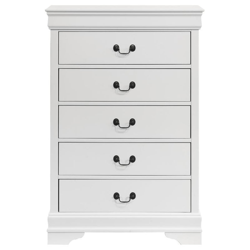 Louis Philippe - Five-drawer Chest - JaxCo Furniture