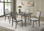 Onslow - 5 Piece Rectangular Dining Set - Dark Brown - JaxCo Furniture