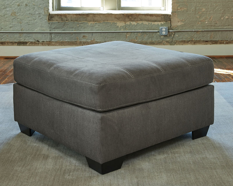 Pitkin - Slate - Oversized Accent Ottoman - JaxCo Furniture