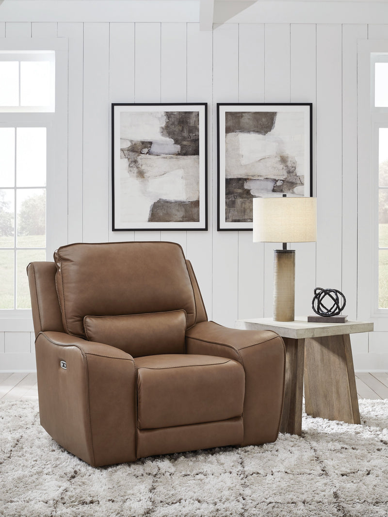 DeepWakes - Caramel - Power Recliner / Adjustable Headrest - JaxCo Furniture