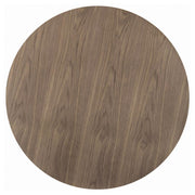 Cora - Round Wood Top Dining Table - Brown Walnut - JaxCo Furniture
