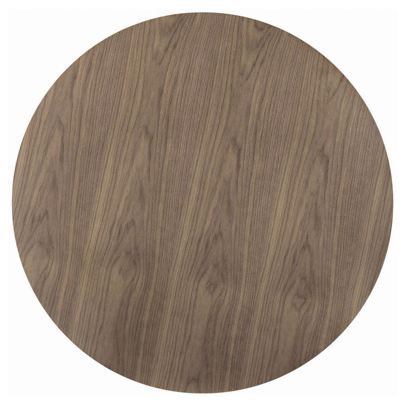 Cora - Round Wood Top Dining Table - Brown Walnut - JaxCo Furniture