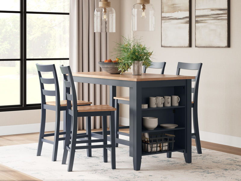 Gesthaven - Rectangular Dining Room Counter Set - JaxCo Furniture