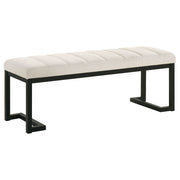 Mesa - Boucle Upholstered Tufted Accent Bench - JaxCo Furniture