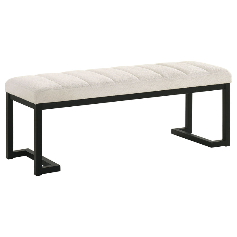 Mesa - Boucle Upholstered Tufted Accent Bench - JaxCo Furniture