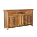 Harper - 3 Door Solid Reclaimed Wood Accent Cabinet - Brown - JaxCo Furniture