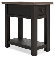 Tyler - Black / Gray - Chair Side End Table - JaxCo Furniture
