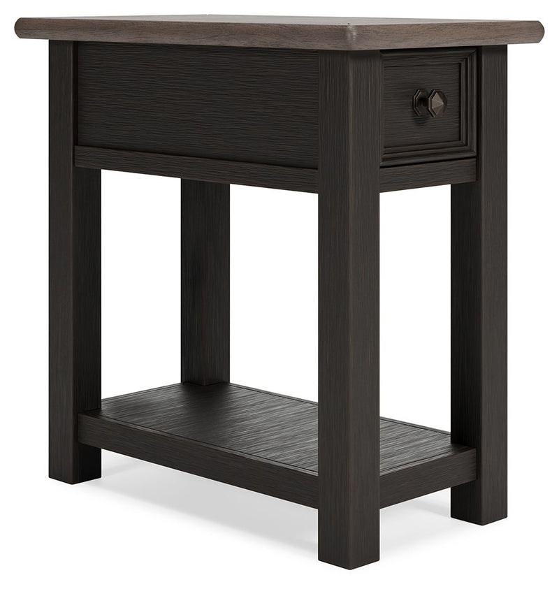 Tyler - Black / Gray - Chair Side End Table - JaxCo Furniture