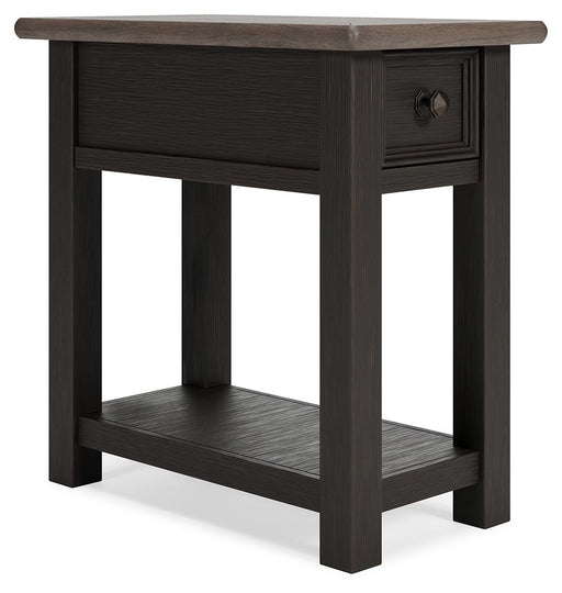 Tyler - Black / Gray - Chair Side End Table - JaxCo Furniture