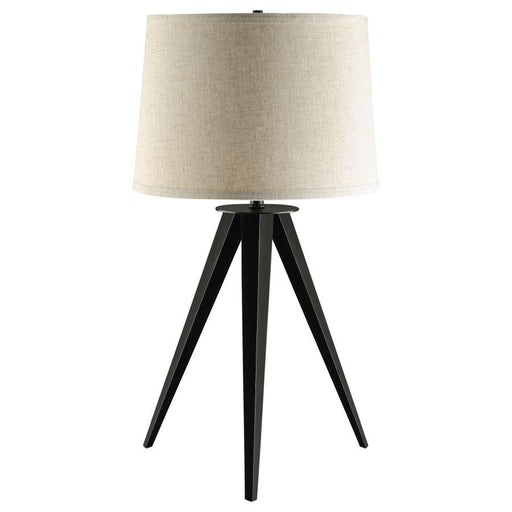 Sabat - Empire Shade Tripod Beside Table Lamp - Black - JaxCo Furniture