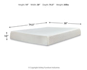 Chime - Firm Memory Foam Mattress - JaxCo Furniture